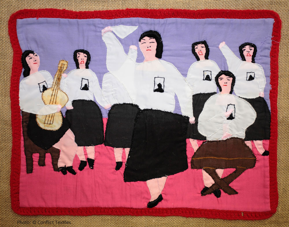 'La Cueca Sola / Dancing Cueca alone', by Violeta Morales. (Photo: Martin Melaugh)